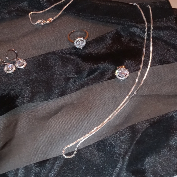 New 5Pc Sterling Silver Jewelry Set - Picture 4 of 4